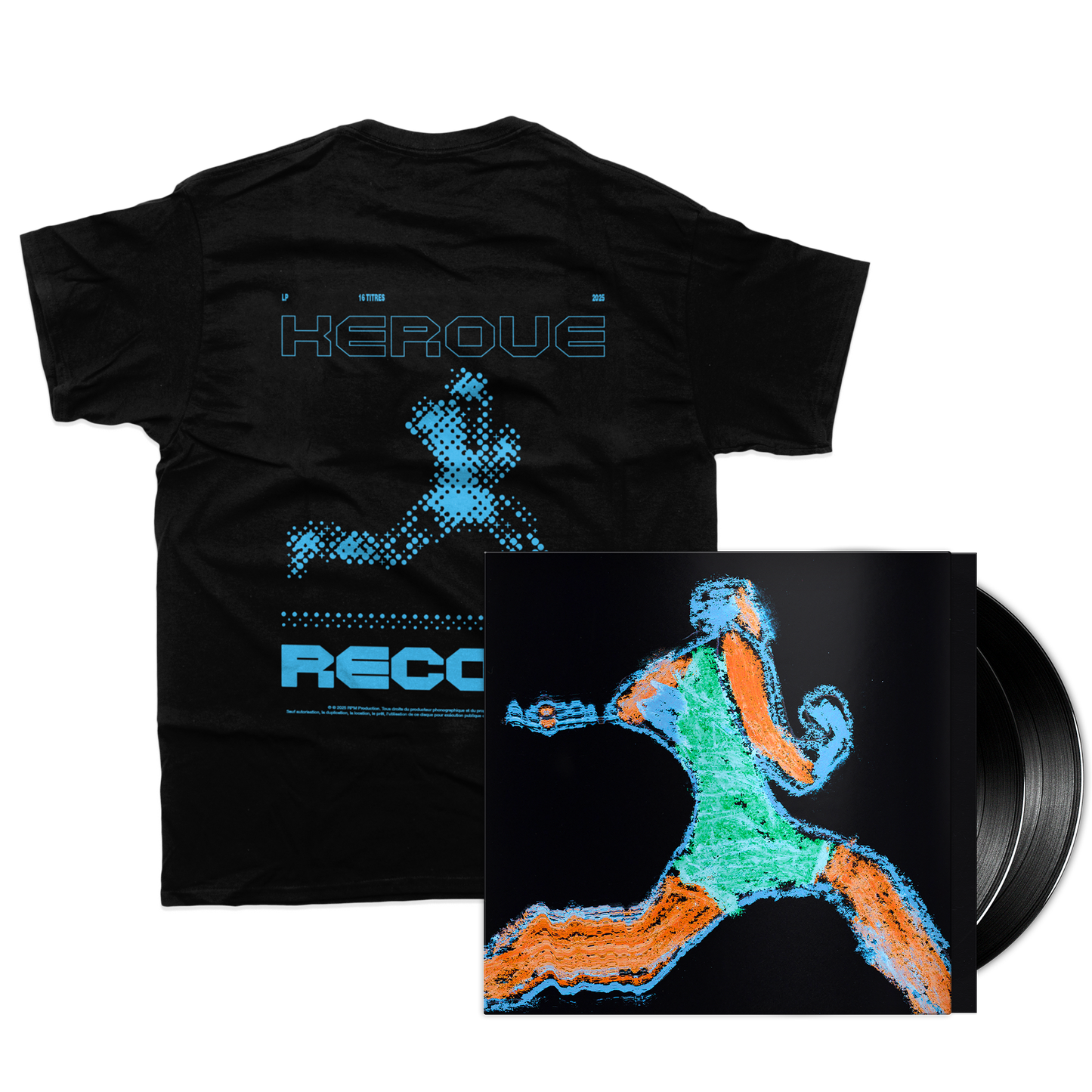 PACK VINYLE + TSHIRT "RECORD" NOIR