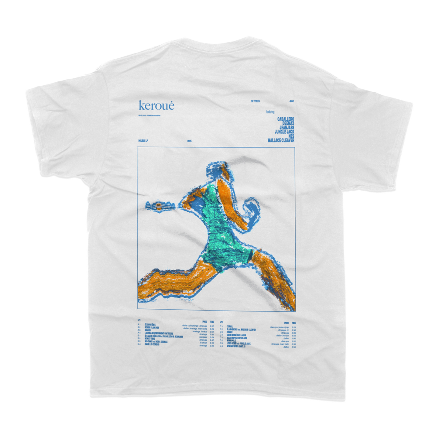 TSHIRT "RECORD" BLANC - ÉDITION LIMITÉE