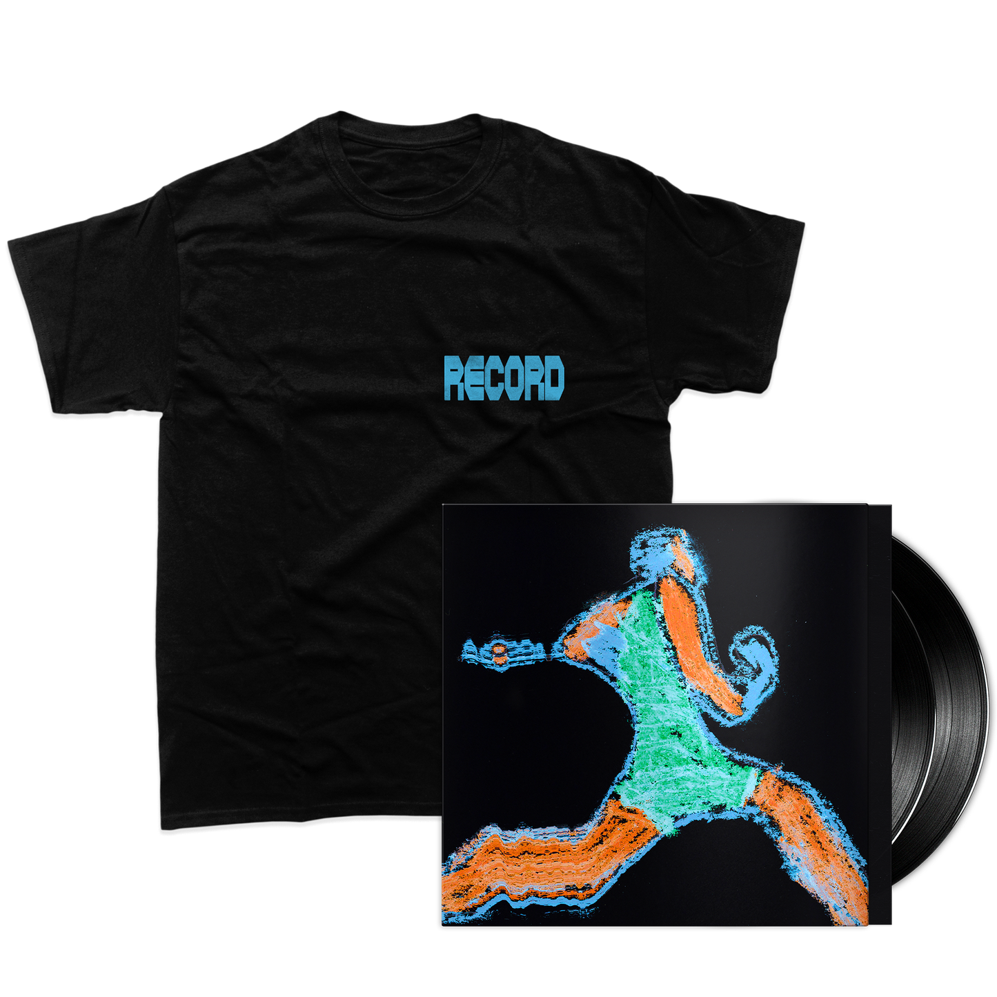 PACK VINYLE + TSHIRT "RECORD" NOIR