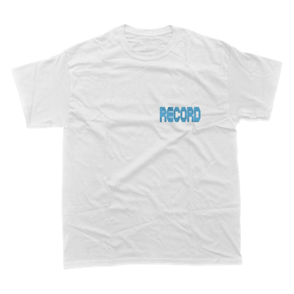 TSHIRT "RECORD" BLANC - ÉDITION LIMITÉE