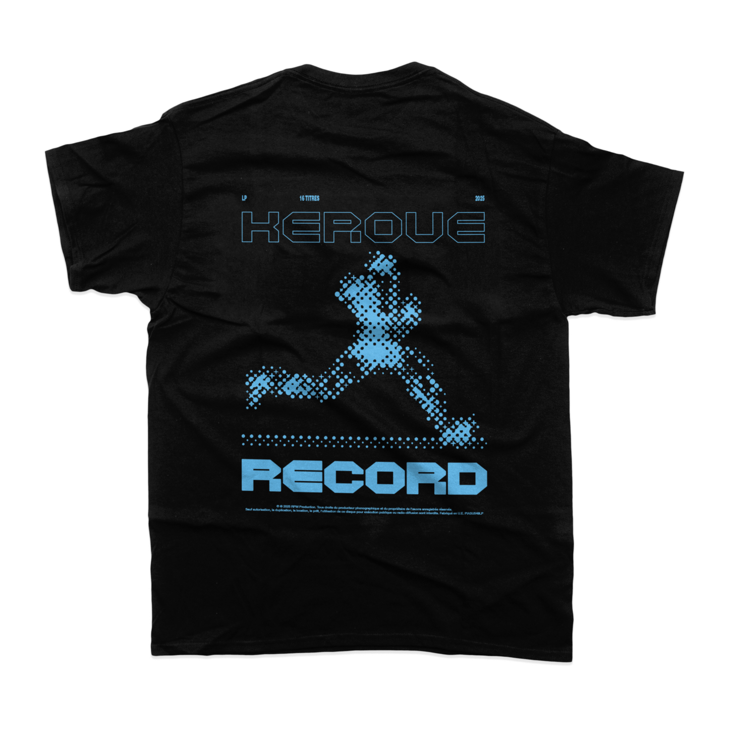 TSHIRT "RECORD" NOIR
